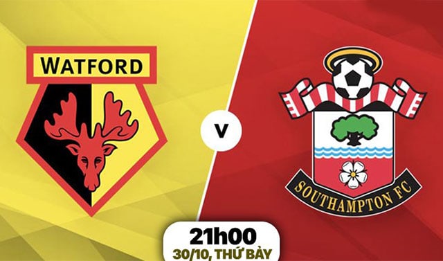 soi keo bong da tran watford vs southampton, 21:00 - 30/10/2021