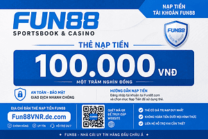 Thẻ nạp Fun88 - 100.000 VNĐ