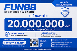 Thẻ nạp Fun88 20.000.000 VNĐ