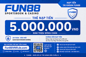 Thẻ nạp Fun88 5.000.000 VNĐ