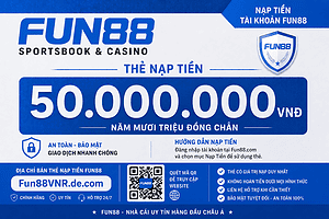 Thẻ nạp Fun88 50.000.000 VNĐ