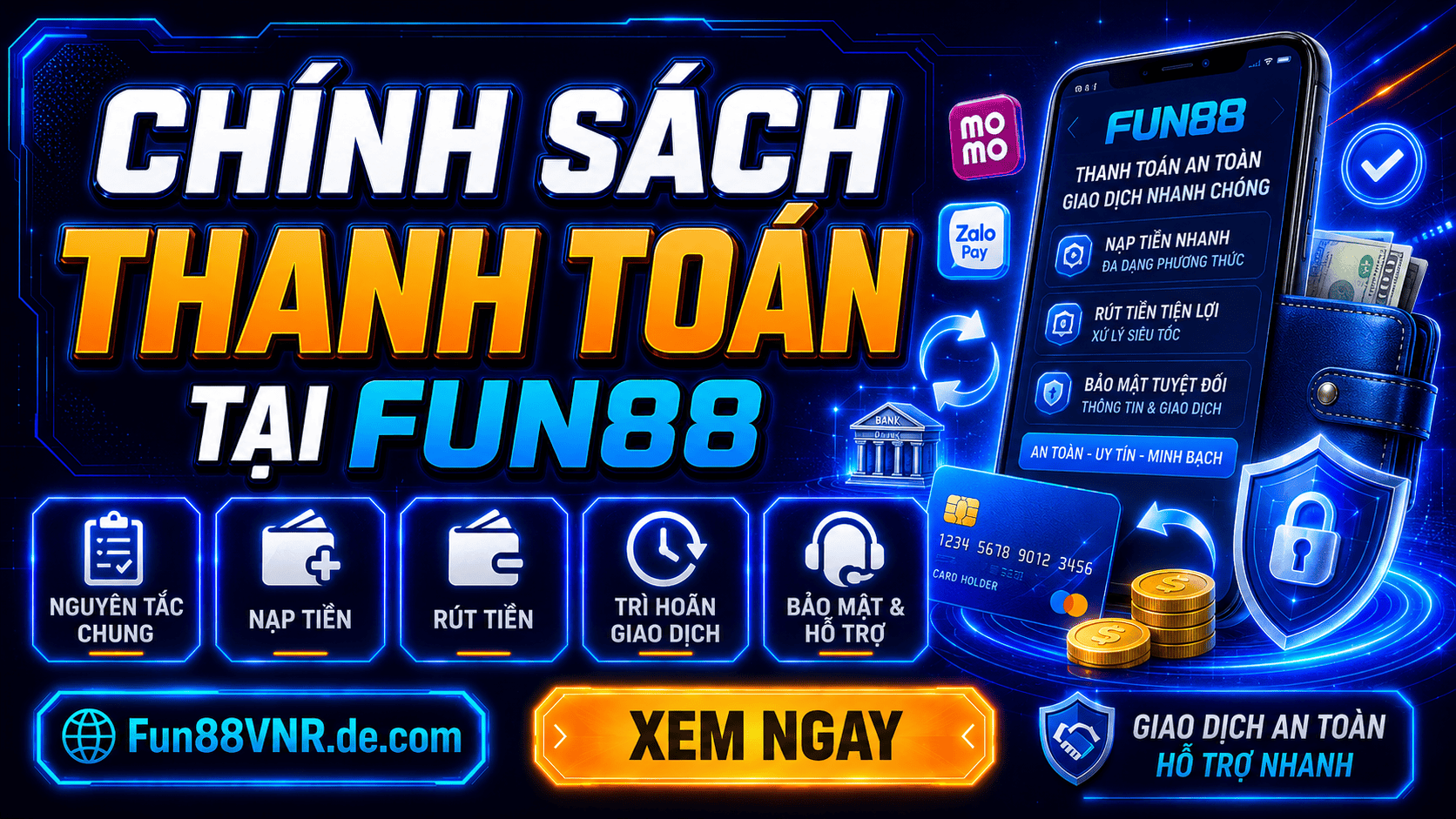 Chính sách thanh toán tại Fun88 Chính sách thanh toán tại Fun88
