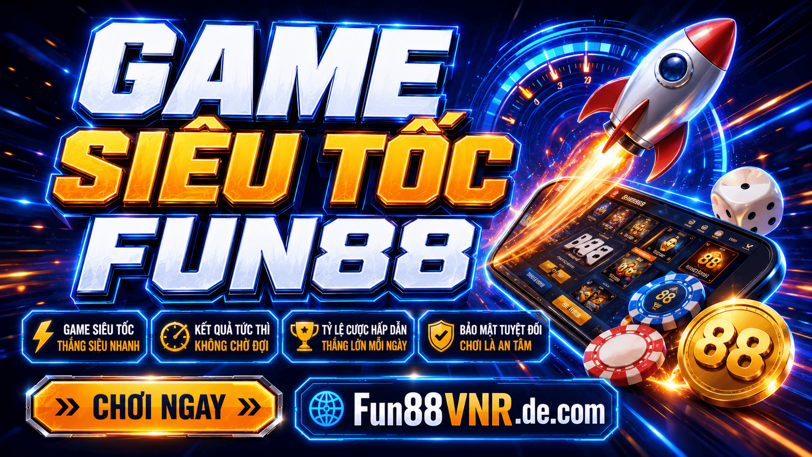 Game siêu tốc được yêu thích tại trang chủ Fun88