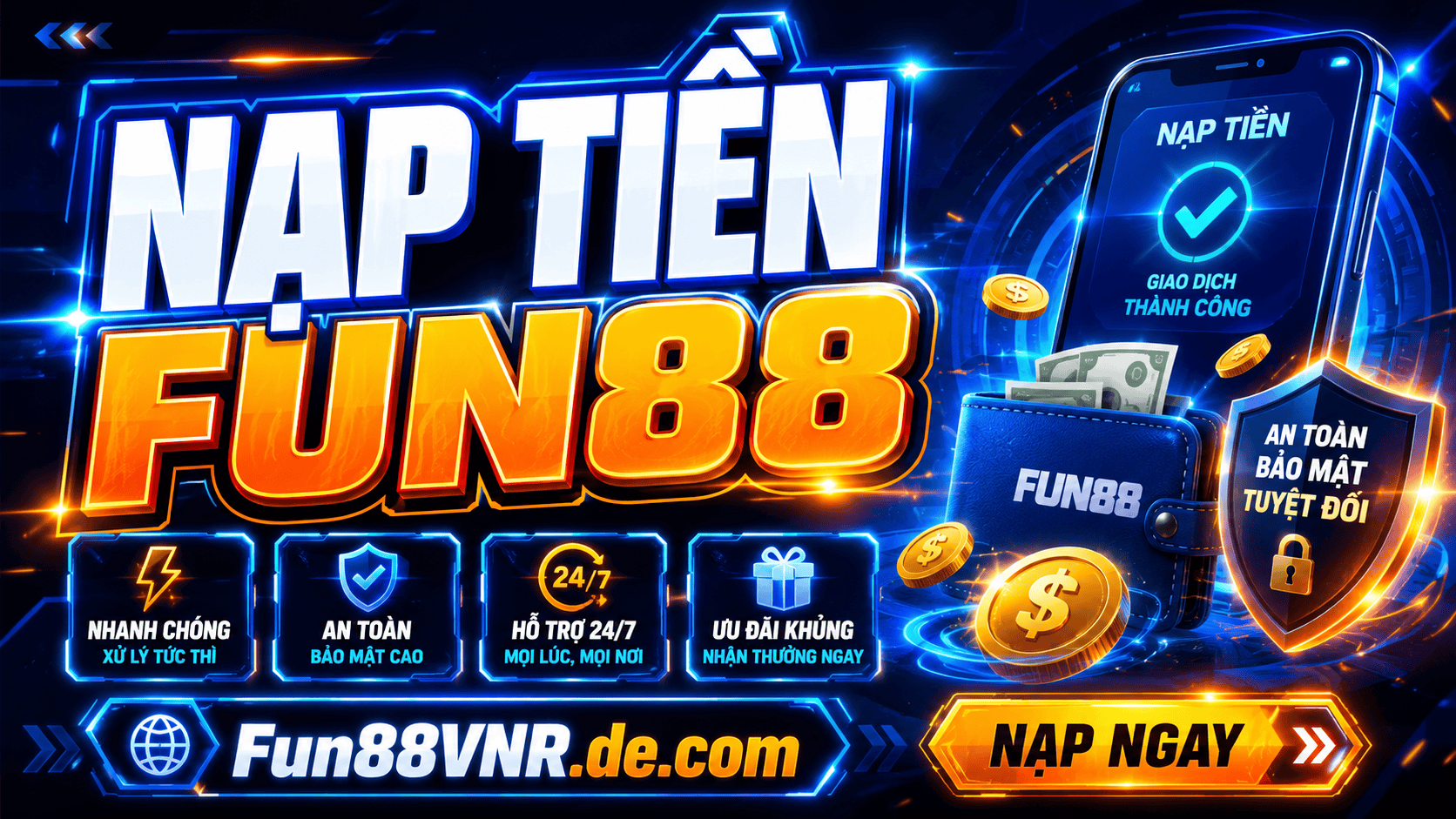Hướng dẫn nạp tiền Fun88