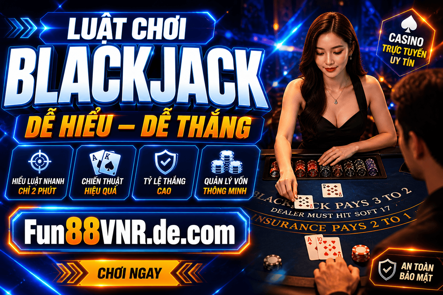 Ap dung kinh nghiem cuoc blackjack hieu qua hon