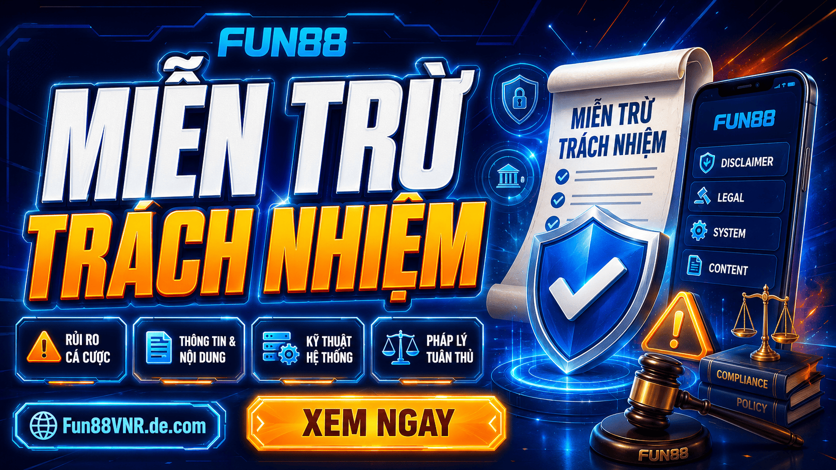 Miễn trừ trách nhiệm tại Fun88