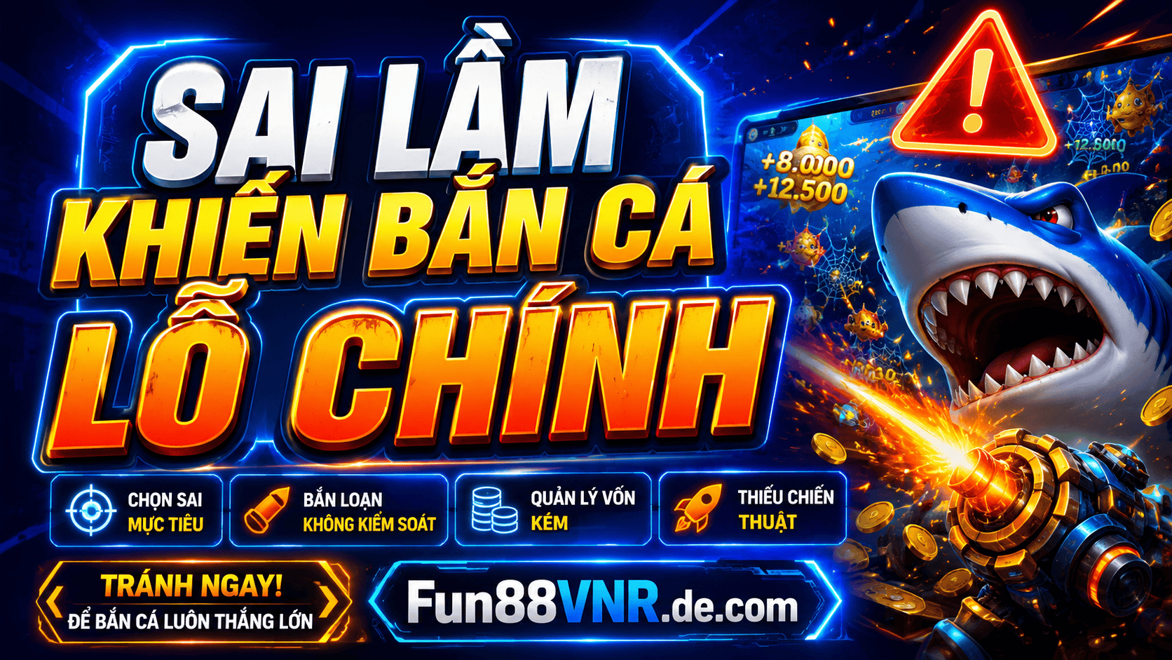 Những sai lầm khi bắn cá khiến người chơi nhanh chóng thua lỗ