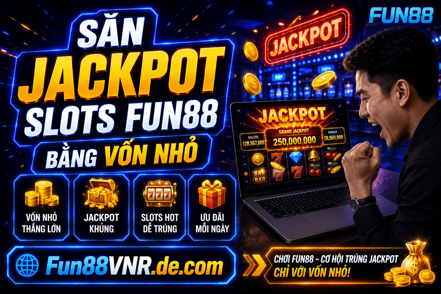 Bi quyet su dung von nho hieu qua khi choi Slots Fun88