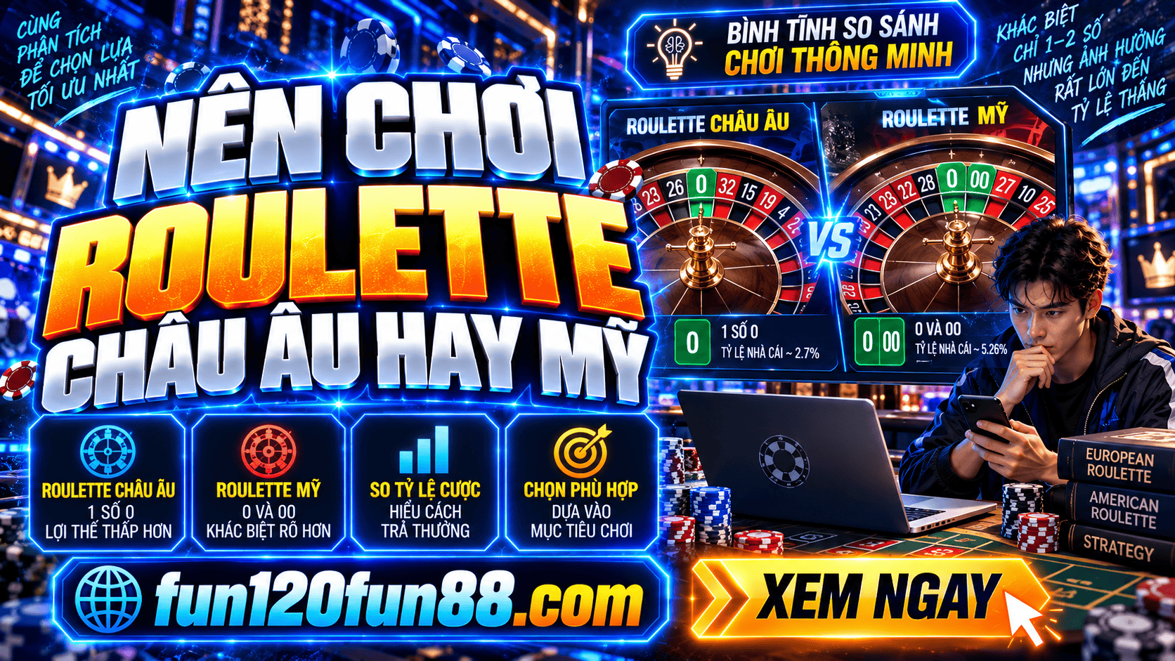 Chia sẻ nên chơi Roulette châu Âu hay Mỹ khi mới bắt đầu tham gia? Chia se nen choi Roulette chau Au hay My khi moi bat dau tham gia?