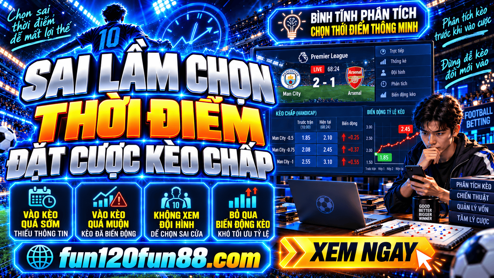 Sai lam khi chon thoi diem dat cuoc keo chap