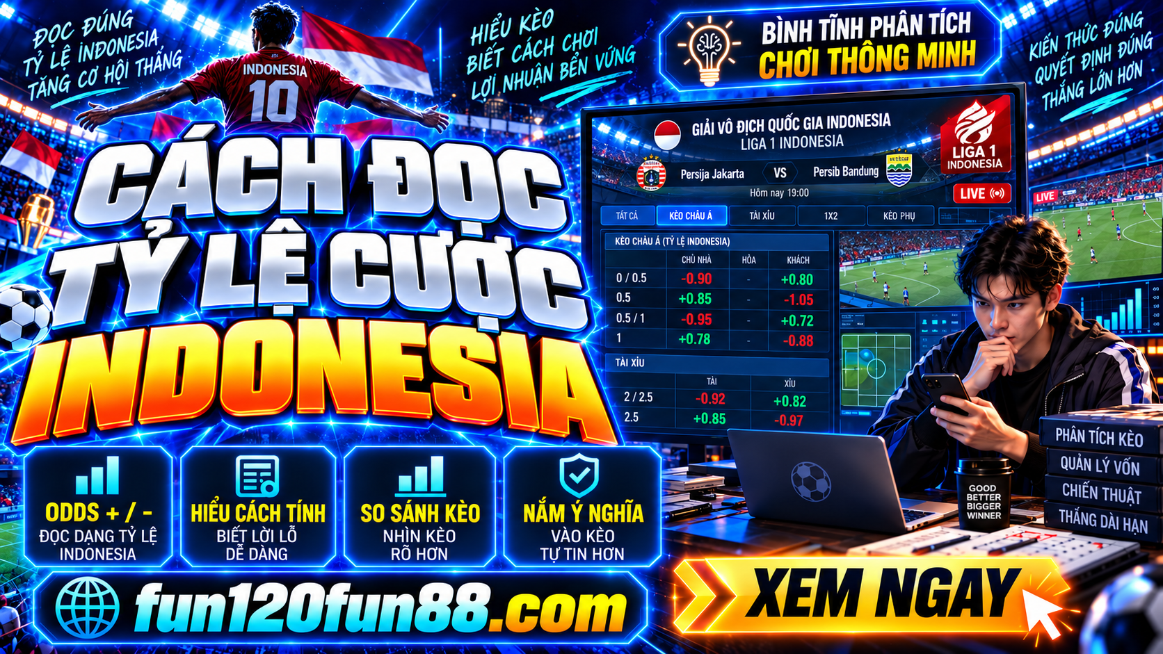 Cach doc ty le cuoc Indonesia khi dat keo