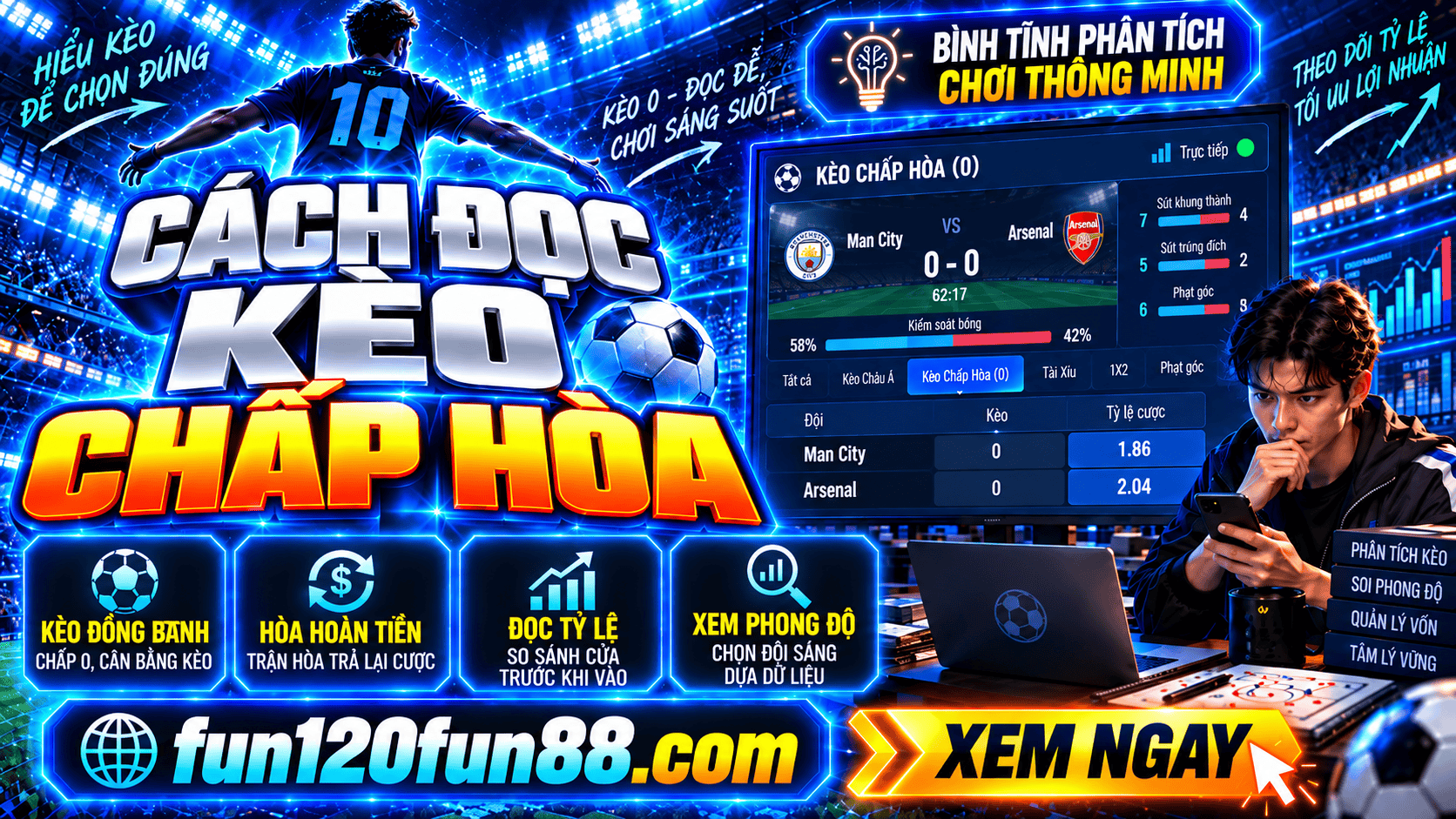 Cách đọc kèo chấp hòa trước khi tham gia cá cược Cach doc keo chap hoa truoc khi tham gia ca cuoc