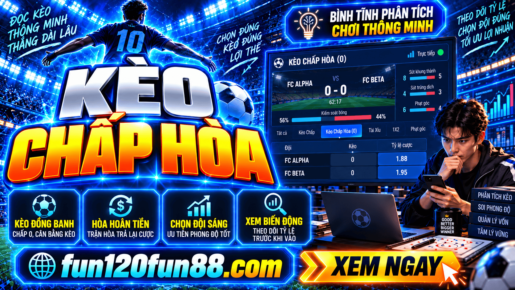 Kèo chấp hòa ẩn chứa điều gì? Cách đọc và chọn cửa chuẩn
