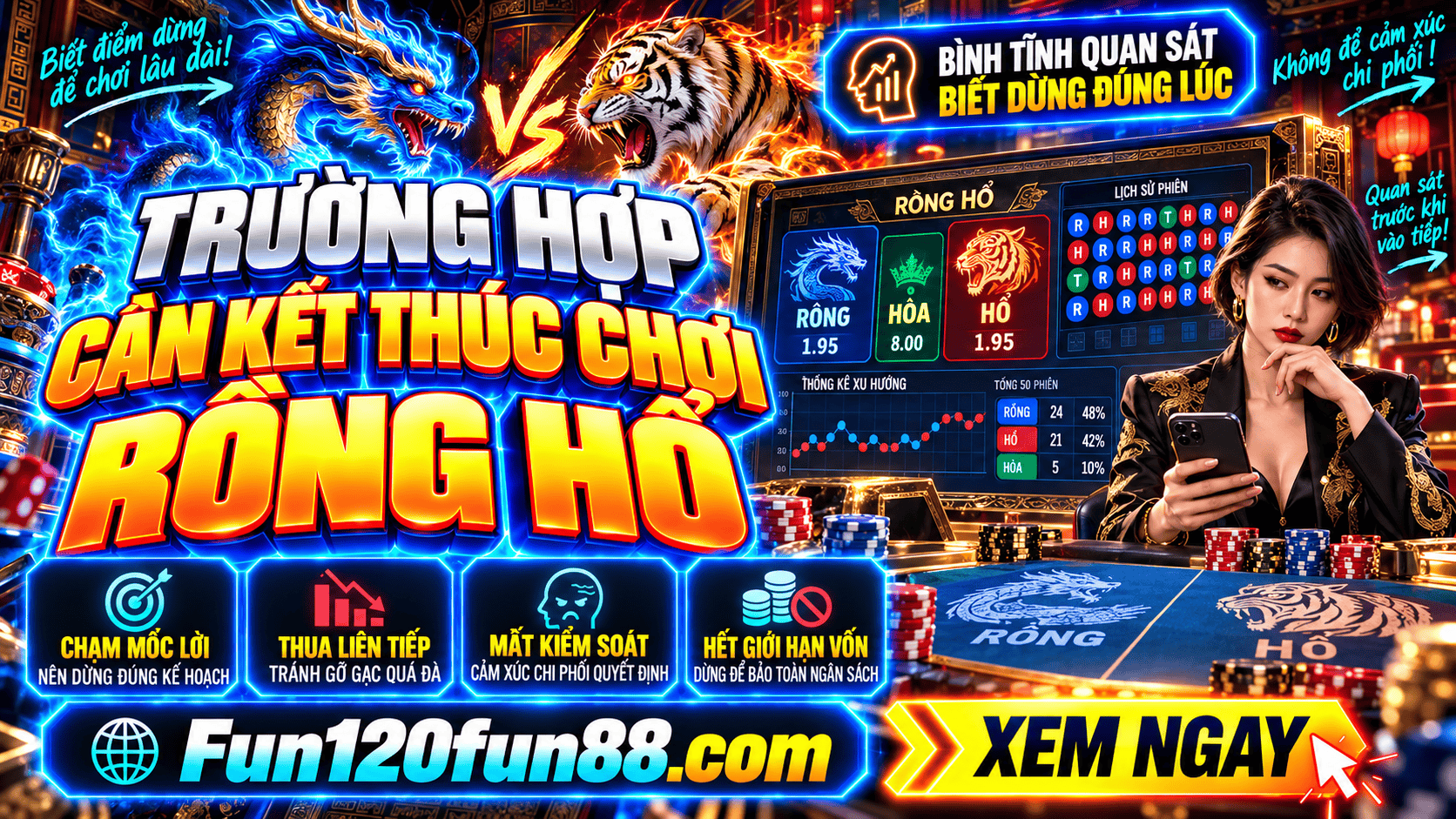 Nhung truong hop can ket thuc phien cuoc Rong Ho ngay lap tuc